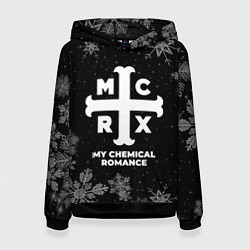 Толстовка-худи женская Снежный My Chemical Romance, цвет: 3D-черный