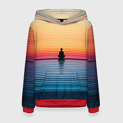 Женская толстовка Медитация на закате