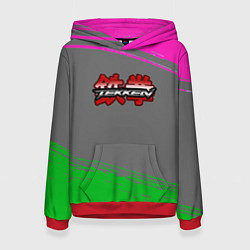 Женская толстовка Tekken краски неоновые