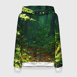 Женская толстовка Зелёный летний лес