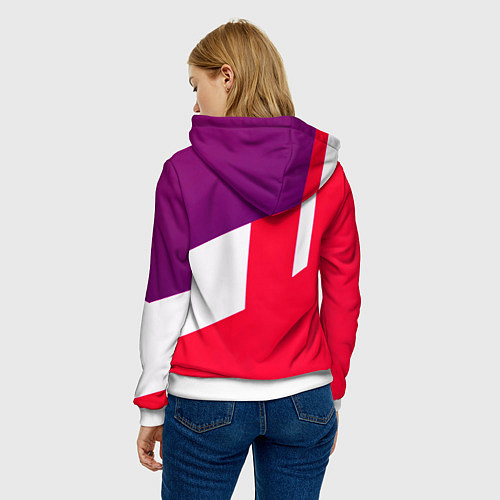 Женская толстовка BMW geometry sport / 3D-Белый – фото 4