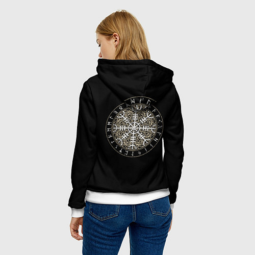 Женская толстовка Верховный Один и шлем ужаса / 3D-Белый – фото 4
