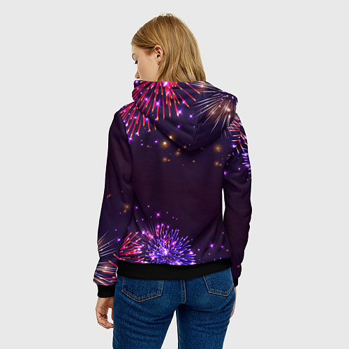 Женская толстовка Праздничный Lindemann / 3D-Черный – фото 4