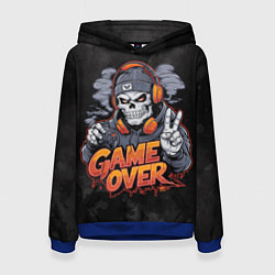 Женская толстовка Скелет геймер с геймпадом