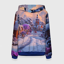 Женская толстовка Тропинка к новому году