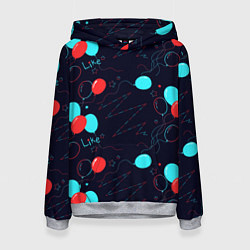 Женская толстовка Воздушные шары для праздника