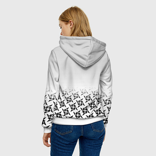 Женская толстовка Samurai logo japan / 3D-Белый – фото 4