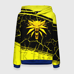 Женская толстовка Ведьмак трещины текстура