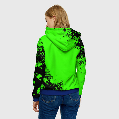 Женская толстовка Cyberpunk 2077 anime / 3D-Синий – фото 4