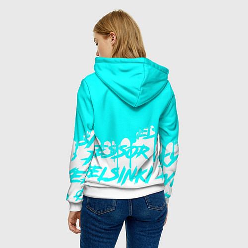 Женская толстовка Rust надписи краски / 3D-Белый – фото 4