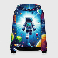 Женская толстовка Minecraft - an astronaut in outer space