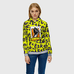 Толстовка-худи женская Rainbow six pattern rap, цвет: 3D-меланж — фото 2