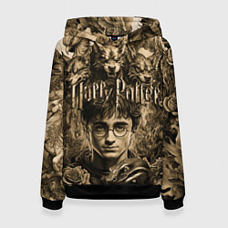 Женская толстовка Гарри Поттер и волшебные существа в стиле тату