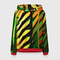 Женская толстовка Чёрно-жёлтая абстракция