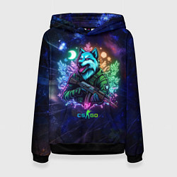 Женская толстовка Counter Strike - neon wolf