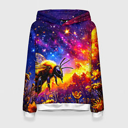 Женская толстовка Пчелка в космосе