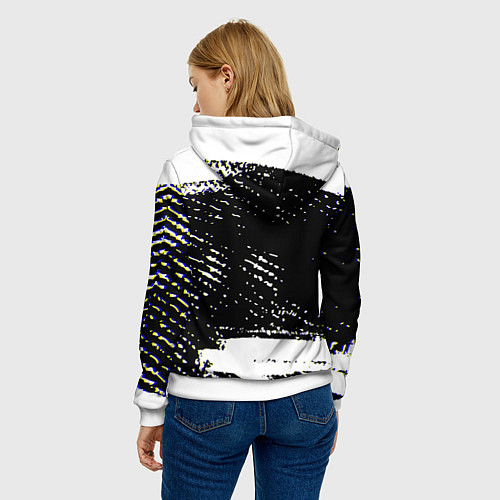 Женская толстовка Rainbow six краски штрихи / 3D-Белый – фото 4