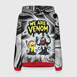 Толстовка-худи женская We are Venom - Morty, цвет: 3D-красный