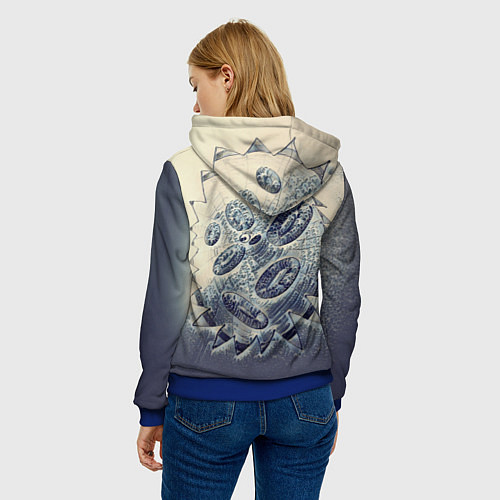 Женская толстовка Синяя кровь / 3D-Синий – фото 4