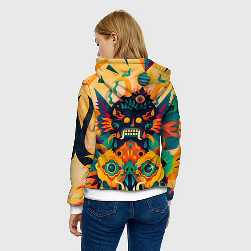 Женская толстовка Китайский монстр / 3D-Белый – фото 4