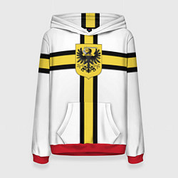 Толстовка-худи женская Сюрко тевтонского рыцаря, цвет: 3D-красный