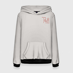 Женская толстовка Таня - красная надпись вязью