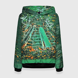 Женская толстовка Башня в джунглях