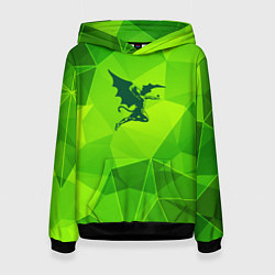 Толстовка-худи женская Black Sabbath green poly, цвет: 3D-черный