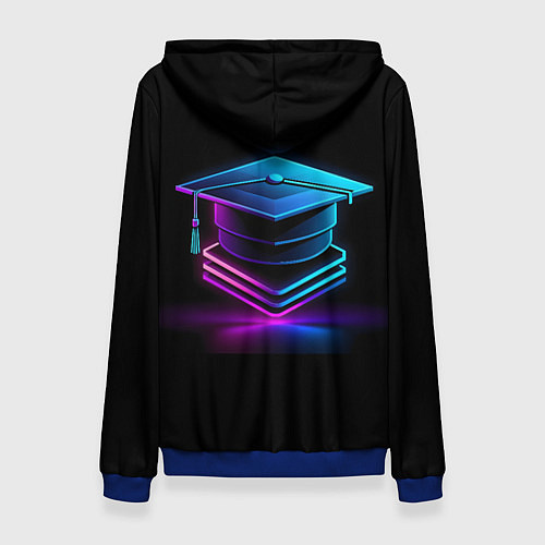 Женская толстовка Неоновая шапочка магистра / 3D-Синий – фото 2