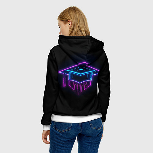 Женская толстовка Неоновый магистр / 3D-Белый – фото 4