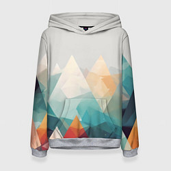 Женская толстовка Разноцветный горный хребет