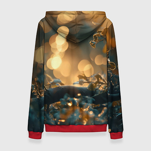 Женская толстовка Влюбленные птички / 3D-Красный – фото 2