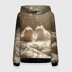 Женская толстовка Белые милые котята