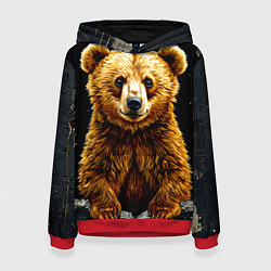 Женская толстовка Медведь бурый