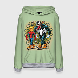 Женская толстовка Venom and Spider-Trump - meme