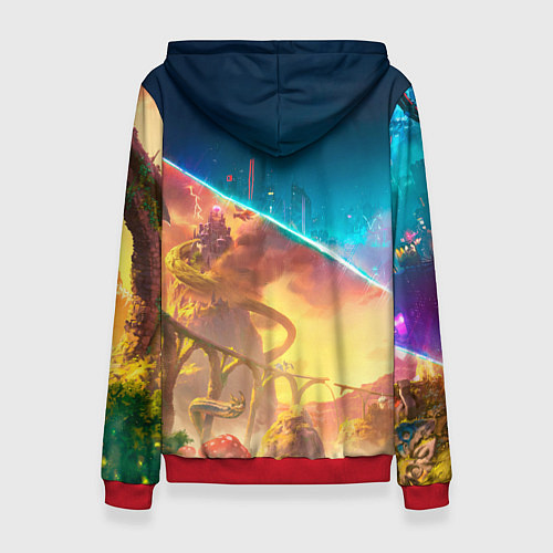 Женская толстовка Главные герои Split fiction / 3D-Красный – фото 2