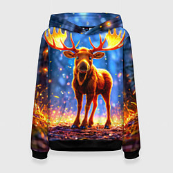 Женская толстовка Лосенок в лесу