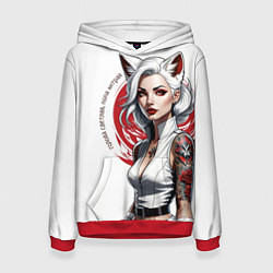 Женская толстовка Белая лиса