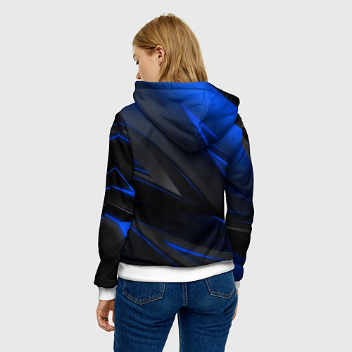 Женская толстовка Kingdom Come Deliverance 2 black blue / 3D-Белый – фото 4