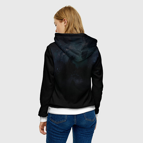 Женская толстовка Mortal Kombat - Скорпион / 3D-Белый – фото 4