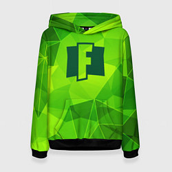 Женская толстовка Fortnite green poly