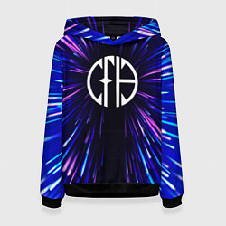 Женская толстовка Pantera neon energy