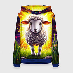 Женская толстовка Овечка в ярких лучах