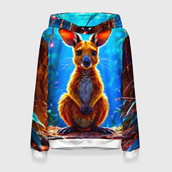 Женская толстовка Кенгуру в джунглях