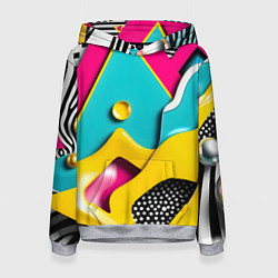 Женская толстовка Праздничная абстракция