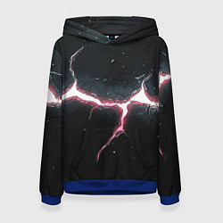 Женская толстовка Разлом на черной плите