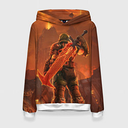 Женская толстовка Палач рока и башня Doom