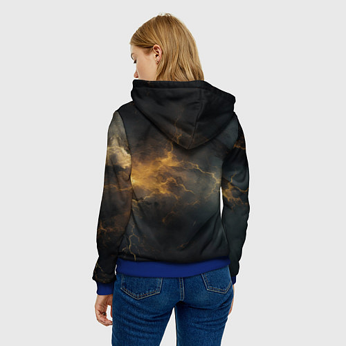 Женская толстовка Stronghold сrusader гроза крестоносцев / 3D-Синий – фото 4