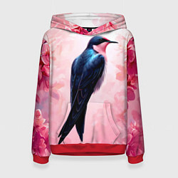 Женская толстовка Ласточка в розовом