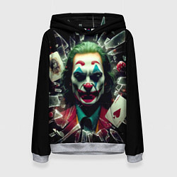 Женская толстовка Джокер - разбитое стекло